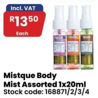 Mistique Body Mist Assorted