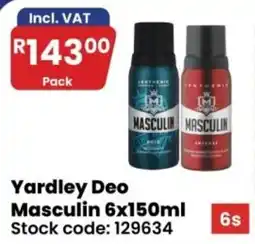 Africa Cash and Carry Yardley Deo Masculin offer
