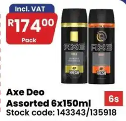 Africa Cash and Carry Axe Deo Assorted offer