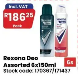 Africa Cash and Carry Rexona Deo Assorted offer