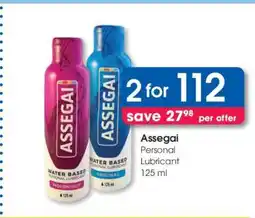 Clicks Assegai Personal Lubricant 125 ml offer