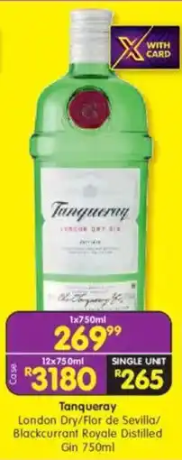 Shoprite Tanqueray London Dry Gin offer