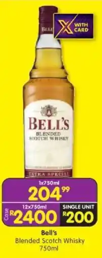 Shoprite Bell's Blended Scotch Whisky offer