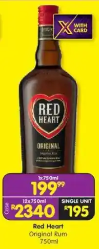 Shoprite Red Heart Original Rum offer