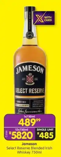 Shoprite Jameson Select Reserve Blended Irish Whiskey offer