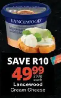 Checkers Lancewood Cream Cheese offer