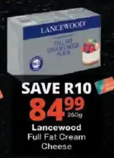 Checkers Lancewood Full Fat Cream Cheese offer