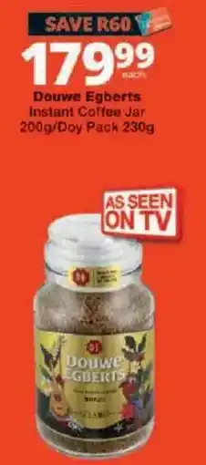 Checkers Douwe Egberts Instant Coffee Jar offer