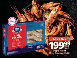 Checkers Cape Point King Prawns offer