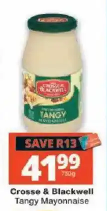Checkers Crosse & Blackwell Tangy Mayonnaise offer