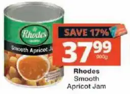 Checkers Rhodes Smooth Apricot Jam offer