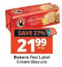 Checkers Bakers Red Label Cream Biscuits offer