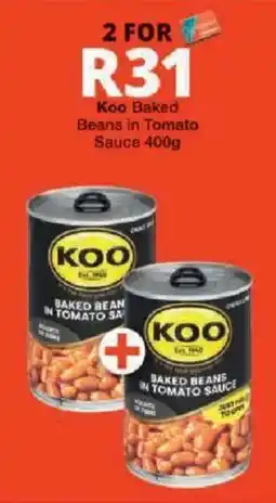 Checkers Koo Baked Beans in Tomato Sauce offer