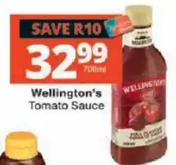 Checkers Wellington's Tomato Sauce offer