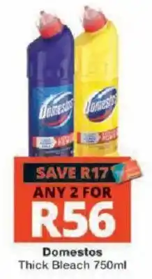 Checkers Domestos Thick Bleach offer