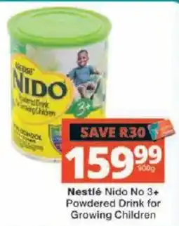 Checkers Nestlé Nido No 3+ Powdered Drink for Growing Children offer