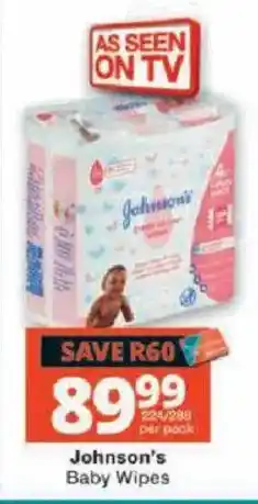 Checkers Johnson's Baby Wipes offer