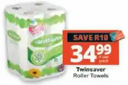 Checkers Twinsaver Roller Towels offer