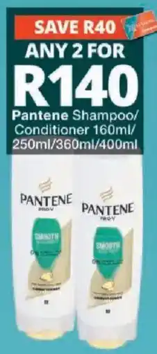 Checkers Pantene Shampoo/Conditioner offer