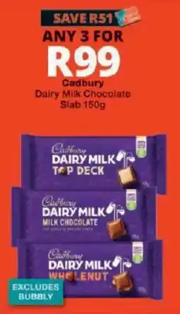 Checkers Cadbury Dairy Milk Chocolate offer