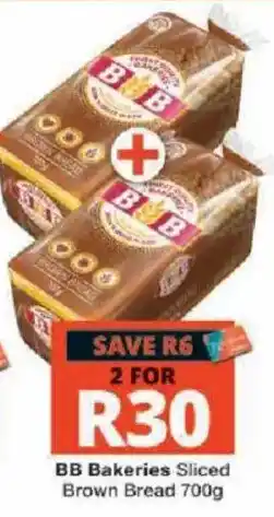 Checkers BB Bakeries Sliced Brown Bread offer
