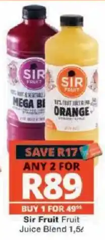 Checkers Sir Fruit Fruit Juice Blend offer