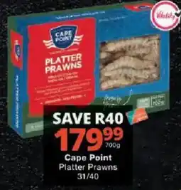 Checkers Cape Point Platter Prawns offer