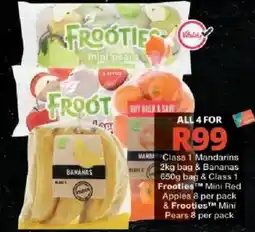 Checkers Frooties mini pears offer