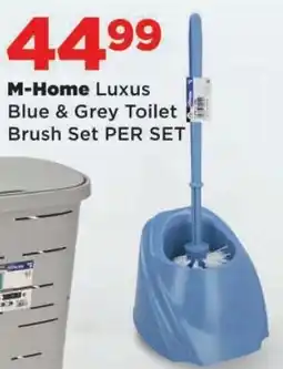 OK Foods M-Home Luxus Blue & Grey Toilet Brush Set offer