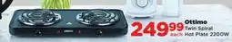 OK Foods Ottimo Twin Spiral each Hot Plate 2200W offer