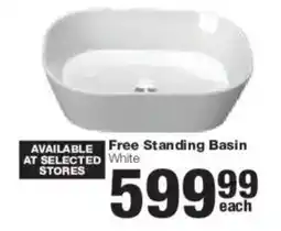 Build It Free Standing Basin White offer