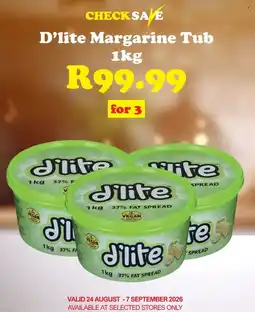 Check Save D'lite Margarine Tub offer