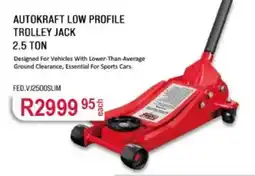 AutoZone AUTOKRAFT LOW PROFILE TROLLEY JACK offer