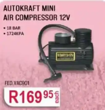 Autokraft Mini Air Compressor 12V