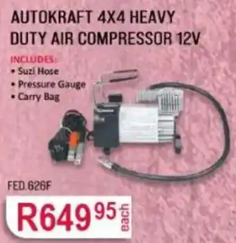AUTOKRAFT 4X4 HEAVY DUTY AIR COMPRESSOR 12V