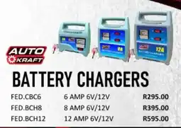 AutoZone AUTO KRAFT BATTERY CHARGERS offer