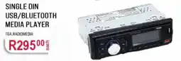AutoZone SINGLE DIN USB/BLUETOOTH MEDIA PLAYER TGA.RADIOMEDIA offer