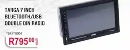 AutoZone Targa 7 Inch Bluetooth/USB Double Din Radio offer