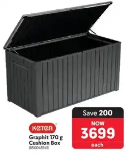 Makro KETER Graphit 170 g Cushion Box offer