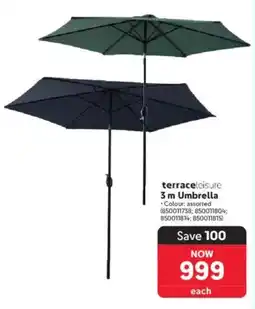 Makro terraceleisure 3 m Umbrella Assorted offer