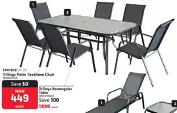 Makro Onyx Patio Textilene Chair offer