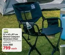 Makro Camp Master Khutse Compact Directors Chair offer