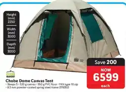 Makro Camp Master Chobe Dome Canvas Tent offer