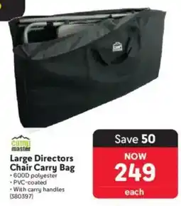 Makro Camp Master Large Directors Chair Carry Bag offer