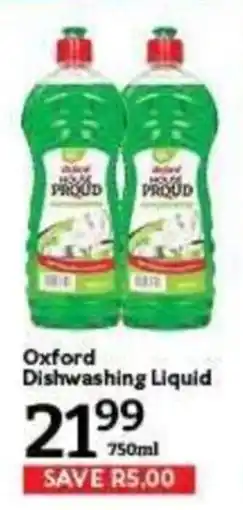 Oxford Freshmarket Oxford Dishwashing Liquid offer