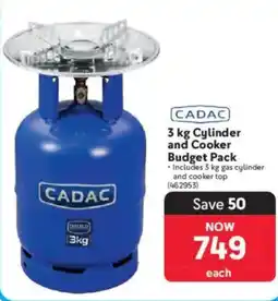 Makro CADAC 3 kg Cylinder and Cooker Budget Pack offer