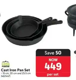 Makro Camp Master Cast Iron Pan Set offer