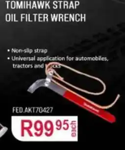 AutoZone TOMIHAWK STRAP OIL FILTER WRENCH offer