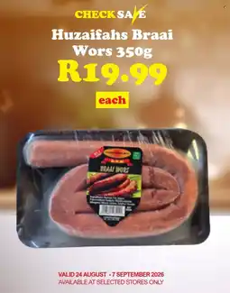 Check Save Huzaifahs Braai Wors offer