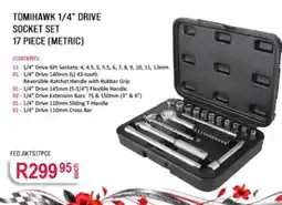 AutoZone TOMIHAWK 1/4" DRIVE SOCKET SET offer